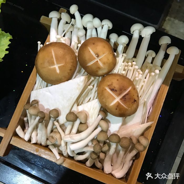 二刀潮牛(龙湖时代天街c馆店)菌菇拼盘图片 - 第358张