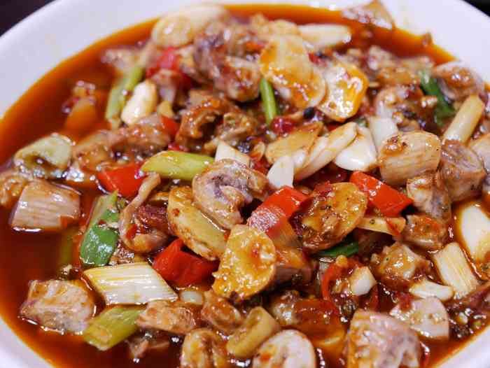 李记重庆黔江鸡杂王-"好巴适噢火锅鸡杂好好吃南瓜饼
