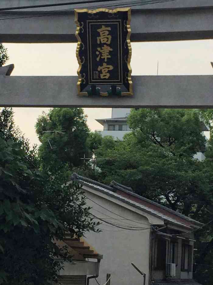 高津神社-"酒店附近顺路来逛逛,其实是被公园里的秋千.