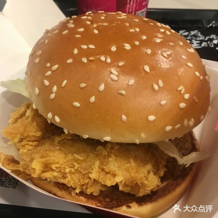 香辣鸡腿堡