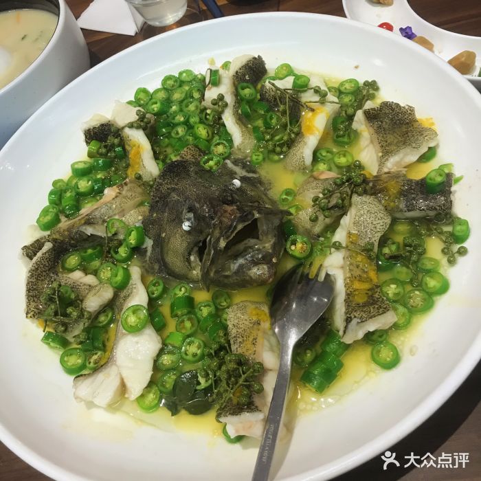 chic 100远洋私厨(融侨店)青青椒麻龙胆鱼图片
