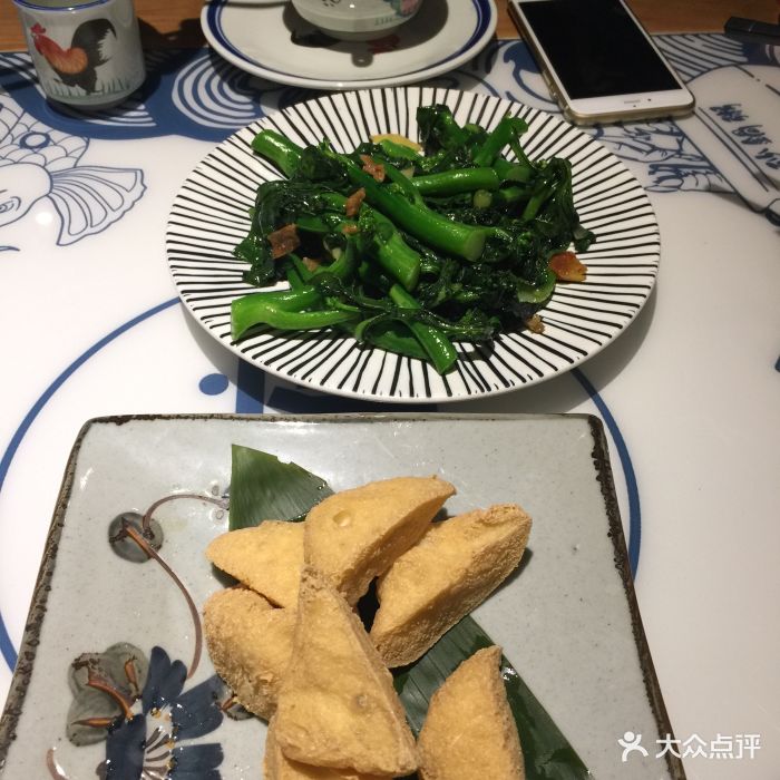 家府潮汕菜(莘庄仲盛店)方鱼炒芥兰苗图片