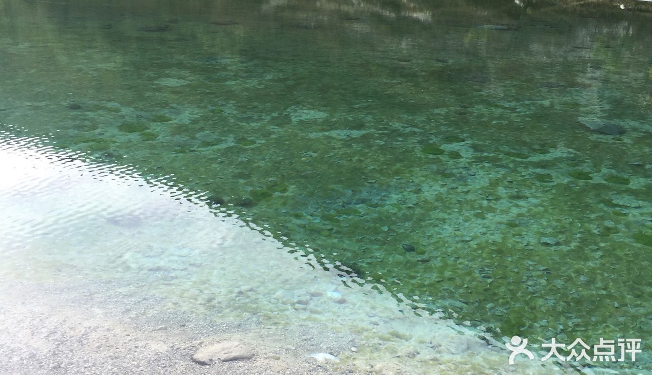 周围的空气很新鲜,湖水清澈见底,当时真想下水玩玩
