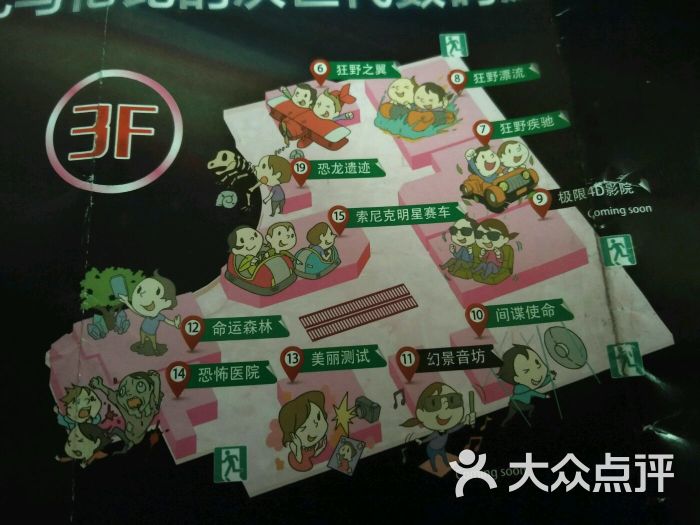 上海世嘉都市乐园joypolis-3楼地图图片-上海休闲娱乐