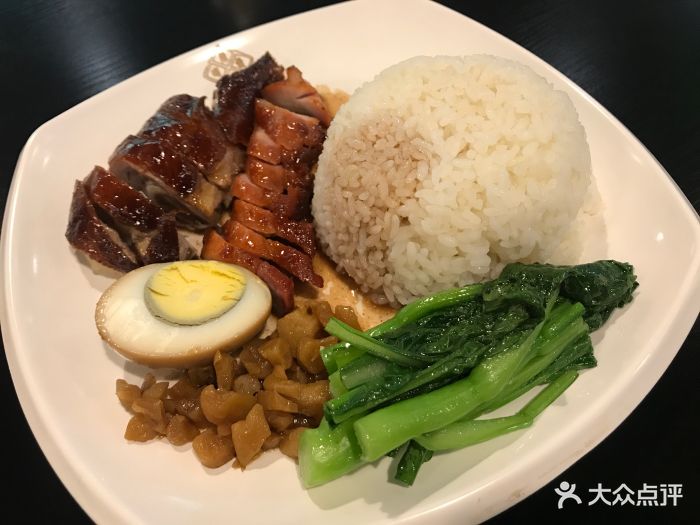 烧鸭叉烧双拼饭