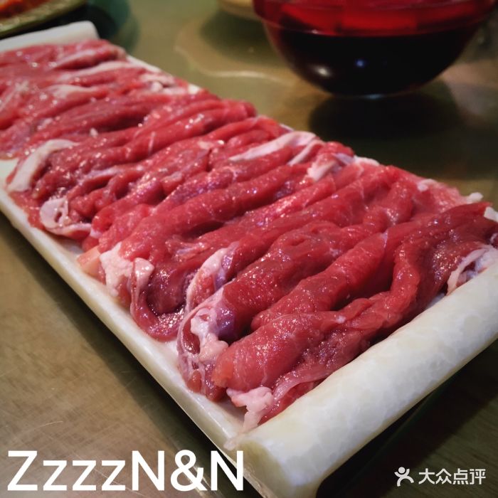 渝品香重庆老灶火锅(健康路店)手切鲜羊肉图片 - 第1张