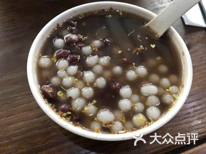 桂花赤豆小圆子