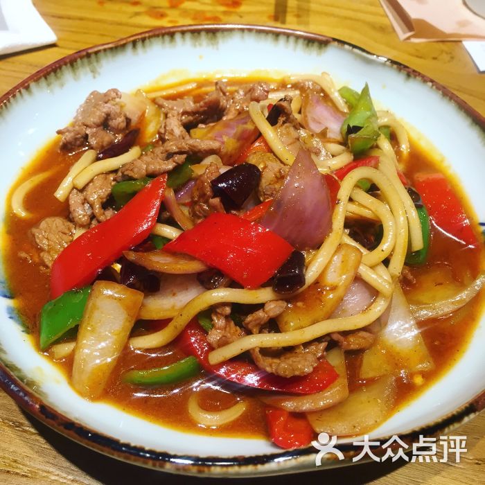 煜北·酿皮专门店(万达广场店)大漠爆炒羊肉片图片 - 第6457张