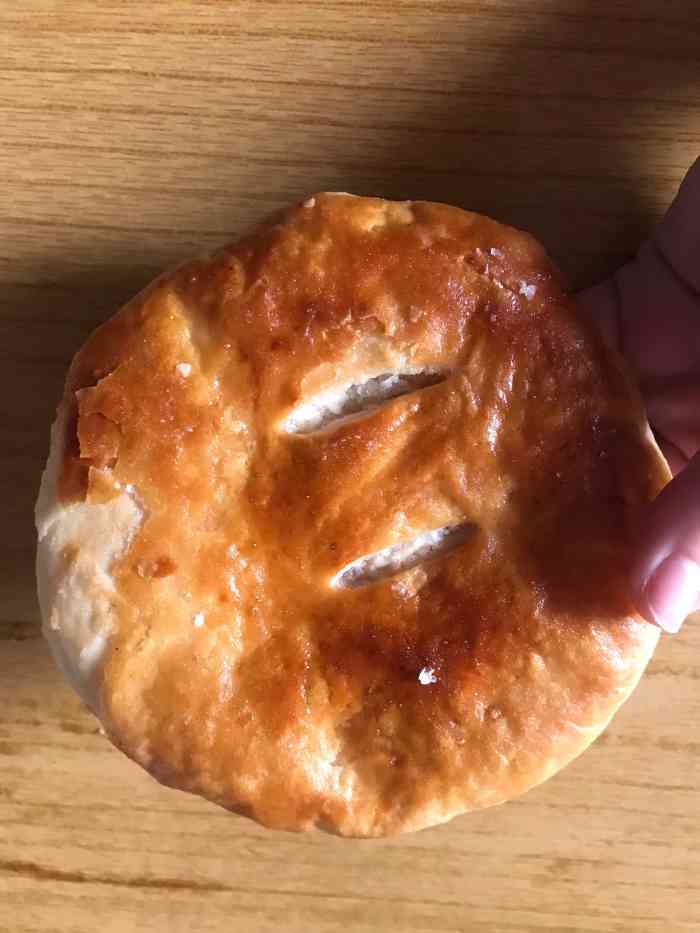 濠头饼铺-"头壳咁大个烧饼～有咸有甜,3蚊一个[调皮.