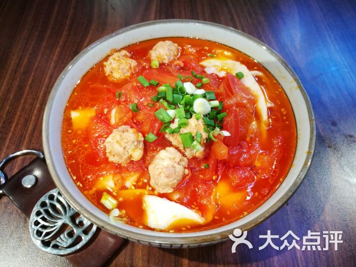 番茄丸子面块