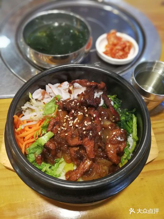 汉城馆韩国料理(南大街店)黑椒肉柳石锅拌饭图片 - 第7张