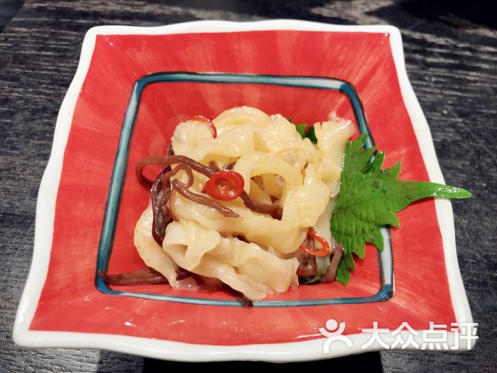 御道刺身の料亭凉拌扇贝裙边图片 第13张