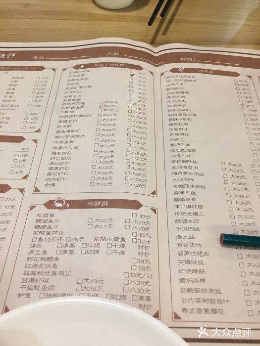 陈傻子餐厅(世纪都会店)菜单图片