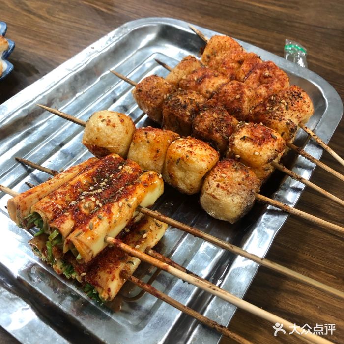 公园老字号烤豆泡图片