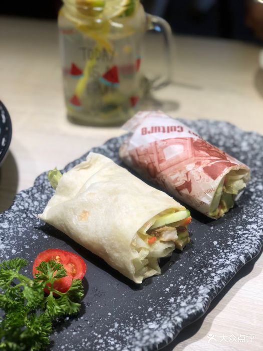 墨西哥玉米面鸡排卷