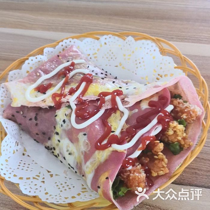 石小沫煎饼果儿火龙果鸡柳煎饼果儿图片-北京快餐简餐