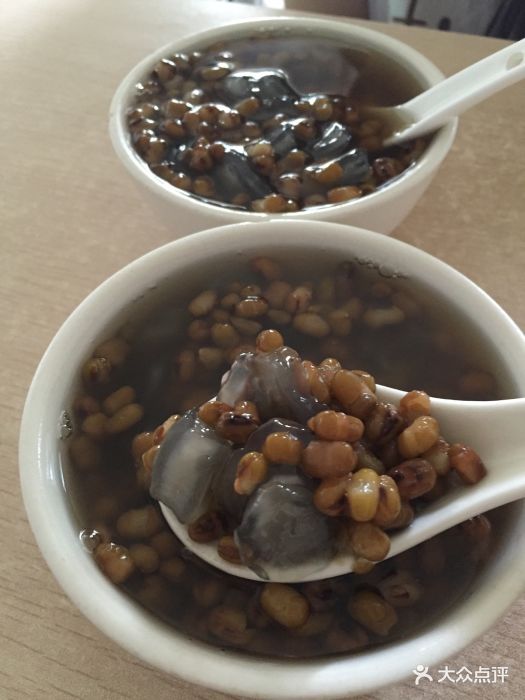 绿豆薯粉糖水