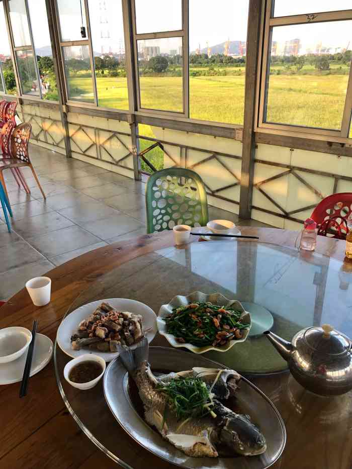 去大吉沙岛游玩中午饭点时间来到无忧岛农庄吃农家菜店内二楼环境唔错