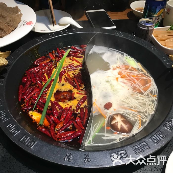 重庆德庄火锅鸳鸯锅图片-北京火锅-大众点评网