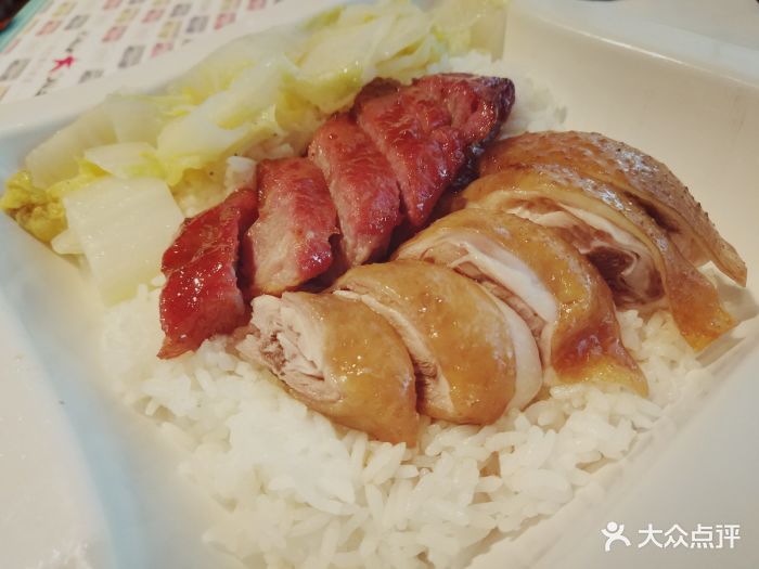 文华冰室(中心书城店)叉烧切鸡饭图片