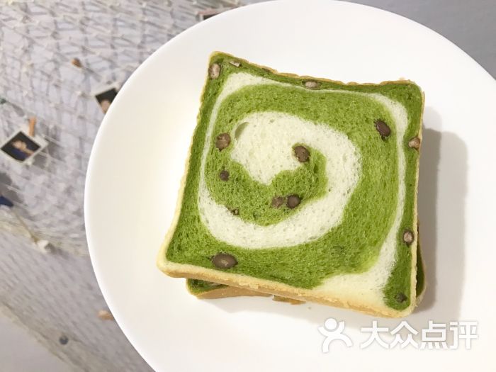 抹茶红豆吐司