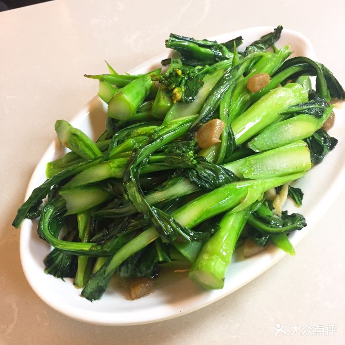 猪油渣生炒菜心