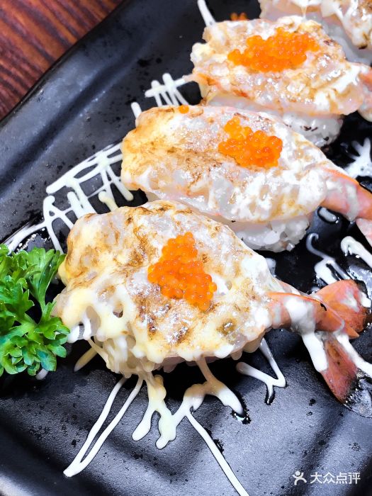 広崎海鲜食堂火焰虎虾寿司图片