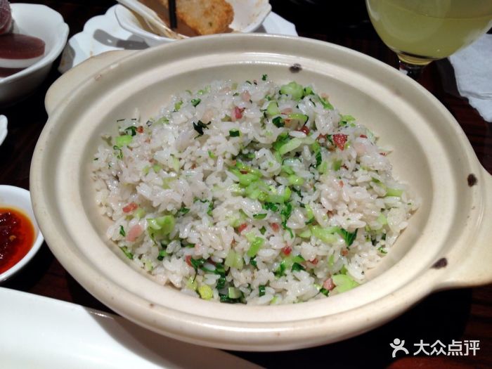 上海会馆(96广场店)砂锅鸡油菜饭图片 - 第1张