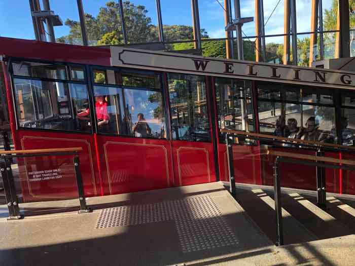 wellington cable car-"我发现我真的很喜欢坐小火车 这个小红火车.