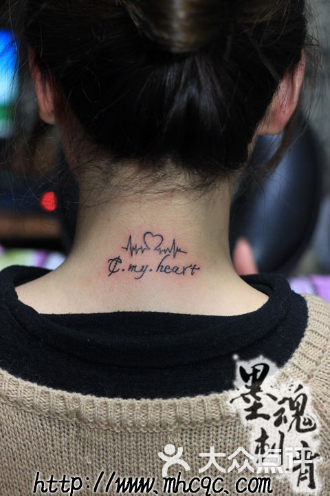 地一站纹身店铁木针刺青心电图纹身图案光谷专业纹身店tattoo电话