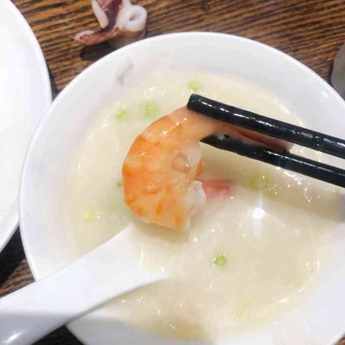潮中人潮州菜(古墩路店)-"小菜和虾蟹粥的味道很不错,好大一锅,很棒.