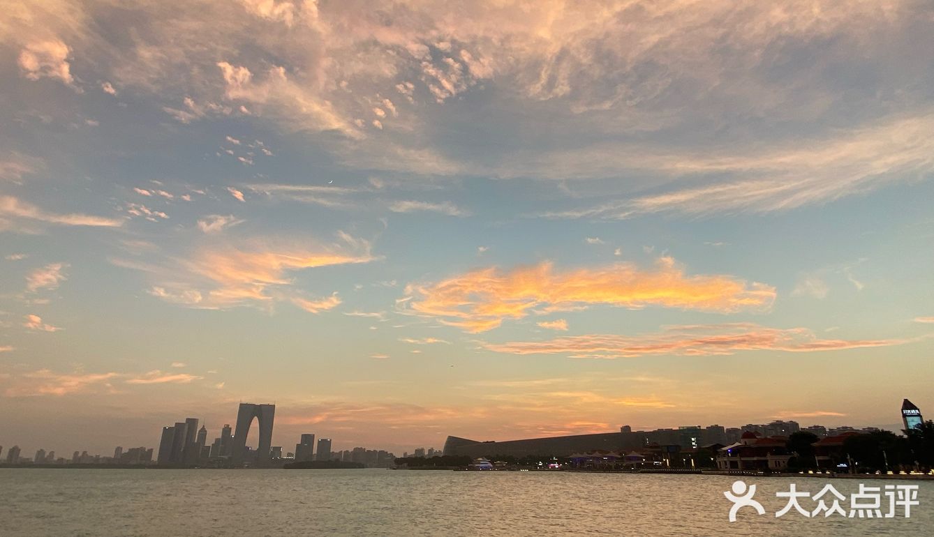 金鸡湖日落晚霞|浪漫温柔之美