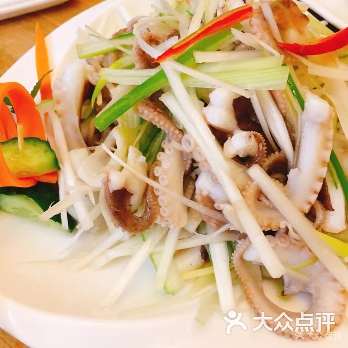 辛记●小船海鲜家常菜馆葱拌八带图片-北京鲁菜-大众