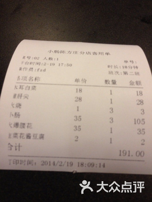 小肠陈卤煮火烧_小肠陈人均消费