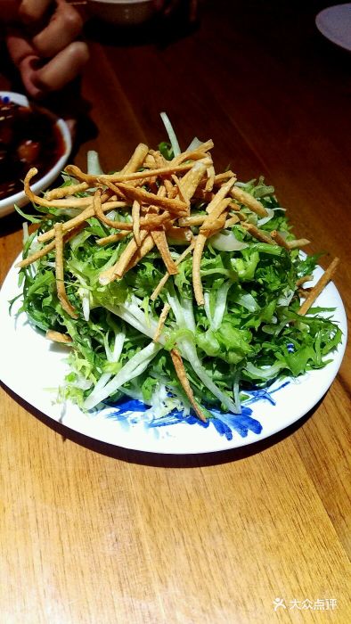 苦菊拌馓子