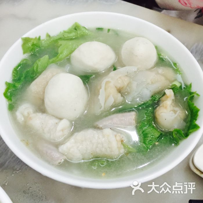 鱼饺,鱼丸,鱼饼汤河粉