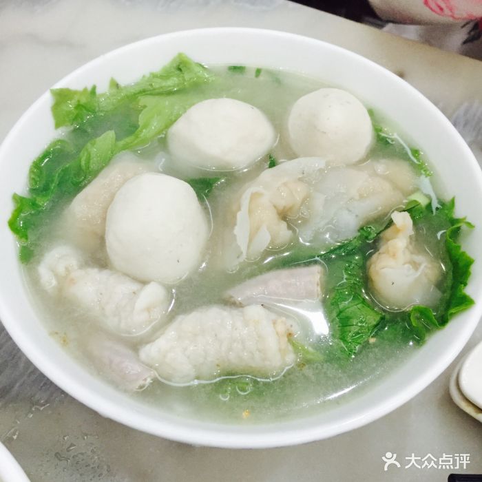 老潮记潮汕风味大牌档(红岭南路店)鱼饺,鱼丸,鱼饼汤河粉图片