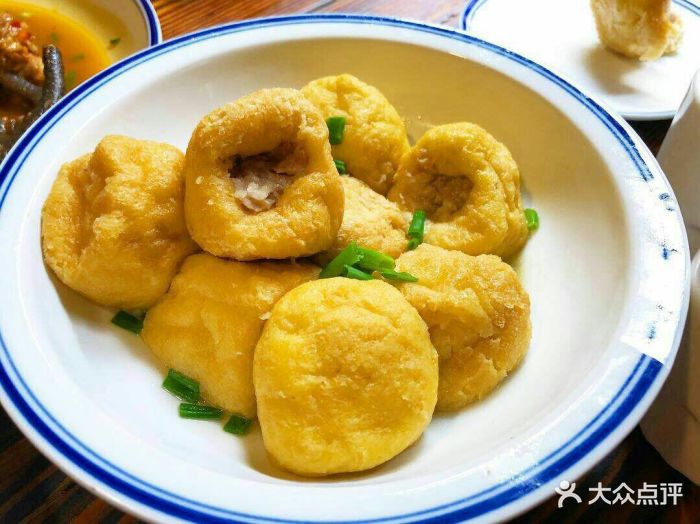 油豆腐包肉