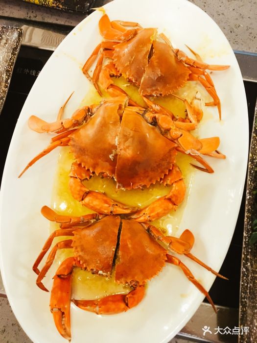 珲春融合菜馆清蒸奄仔蟹图片