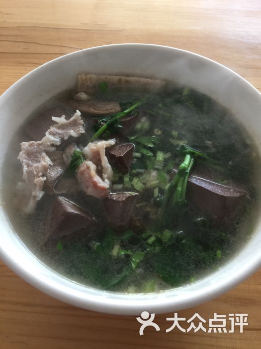 波记特色炒饭西洋菜猪血汤图片 第1张