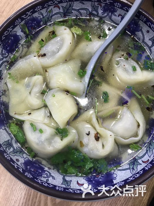 老上海馄饨铺重庆小面荠菜肉大馄饨图片 第1张