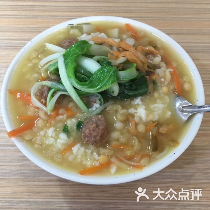 豆汤丸子饭