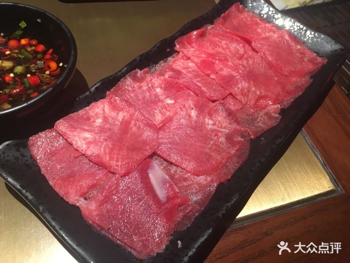 左庭右院潮汕鲜牛肉火锅(永安道店)牛舌图片