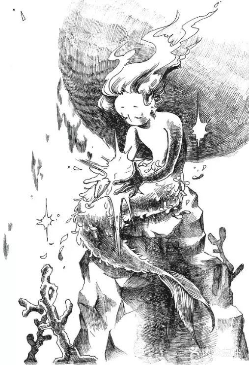 用一支签字笔,画出只有黑白两色的唯美梦境