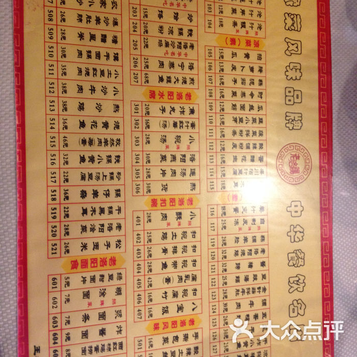 老雒阳面馆菜单图片-北京豫菜-大众点评网