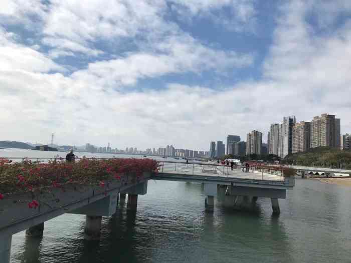 海沧湾公园-"岛内有个海湾公园,在海湾公园的对面,.