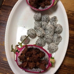 孜然羊肉火龙果(图)-三味菜馆(平江路店)-苏州