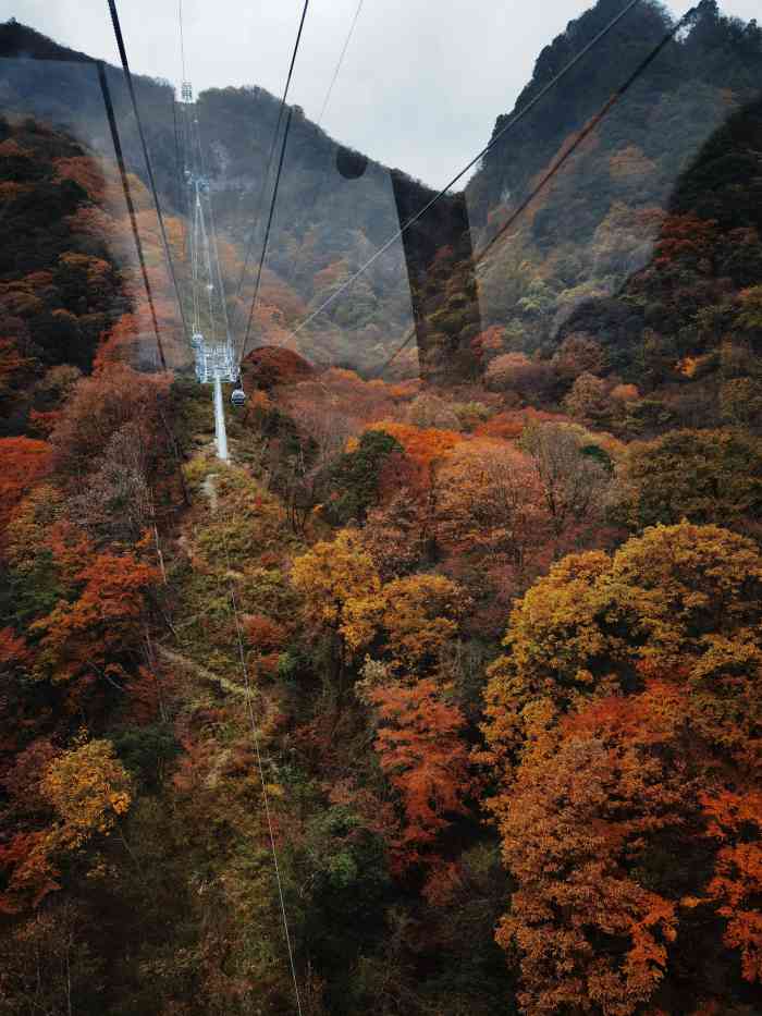 香炉山索道-"小雨淅沥沥,也挺好,体验不一样的光雾山.