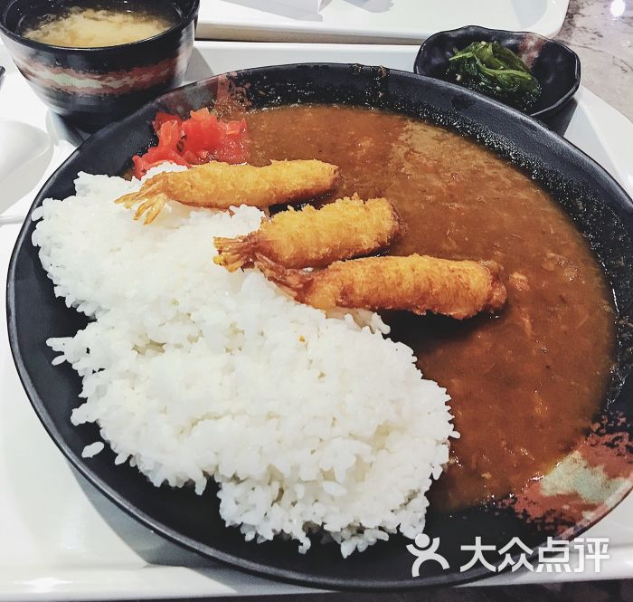 炸虾咖喱盖浇饭