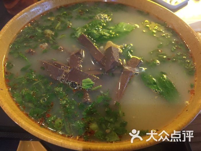 清汤鸭血粉丝汤